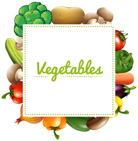 Variedad de verduras. vector