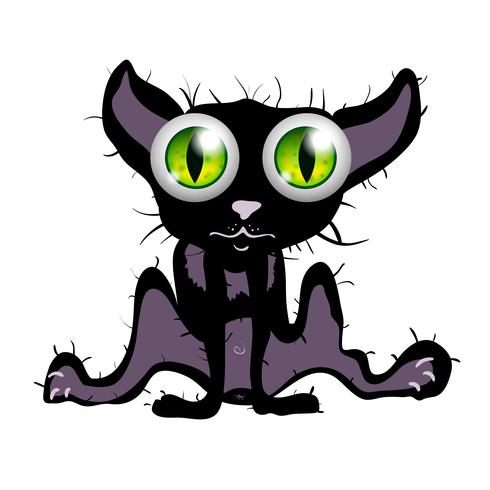 Surprised Pussy cat vector