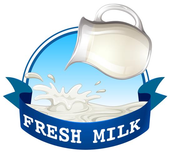 Fresh milk vector