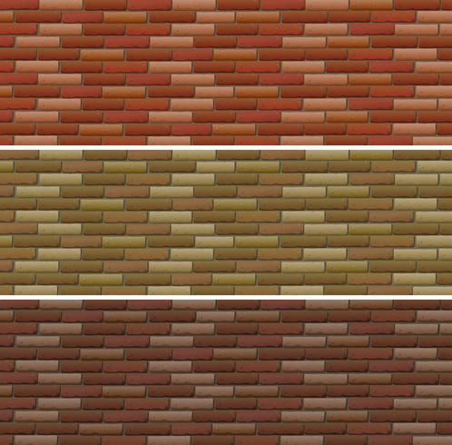 Road and wall design with bricks vector