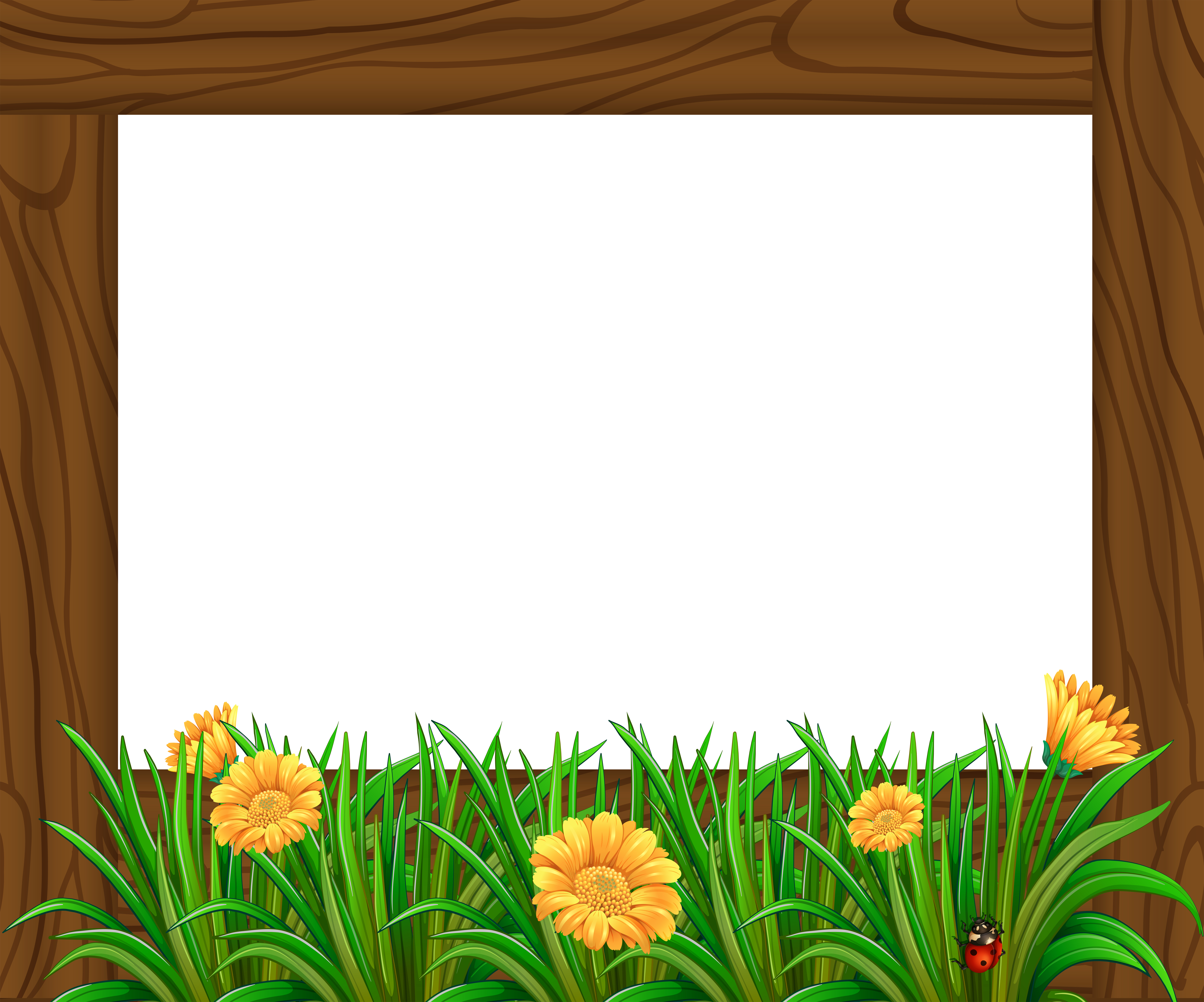 Wooden frame 430895 Vector Art at Vecteezy