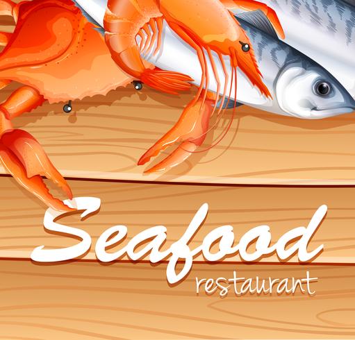 Seafood vector