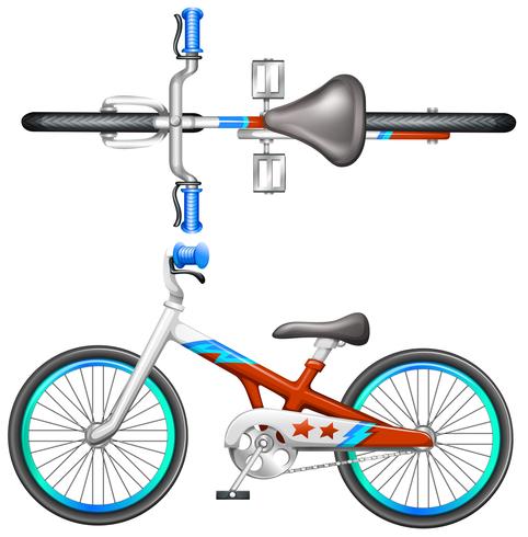 Una bicicleta vector