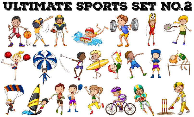 Various kind of sports vector