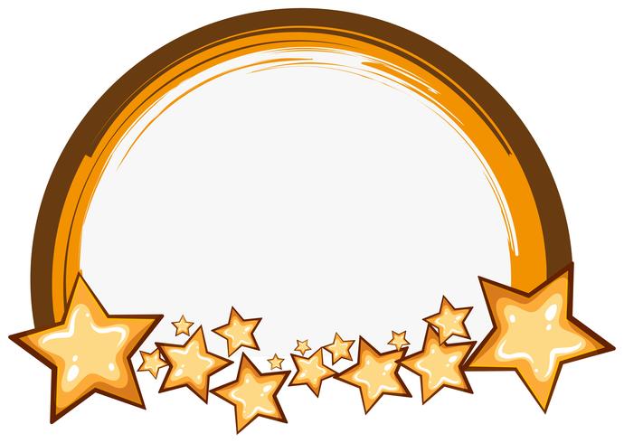 Label design with stars vector