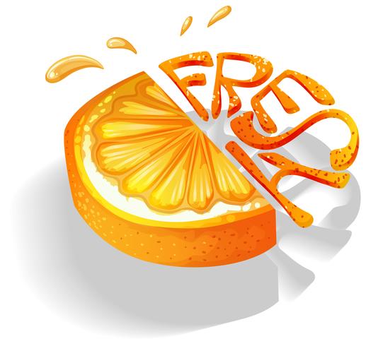 naranja vector