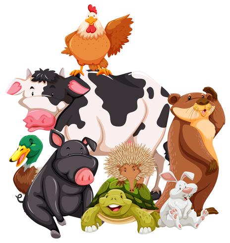 Los animales vector