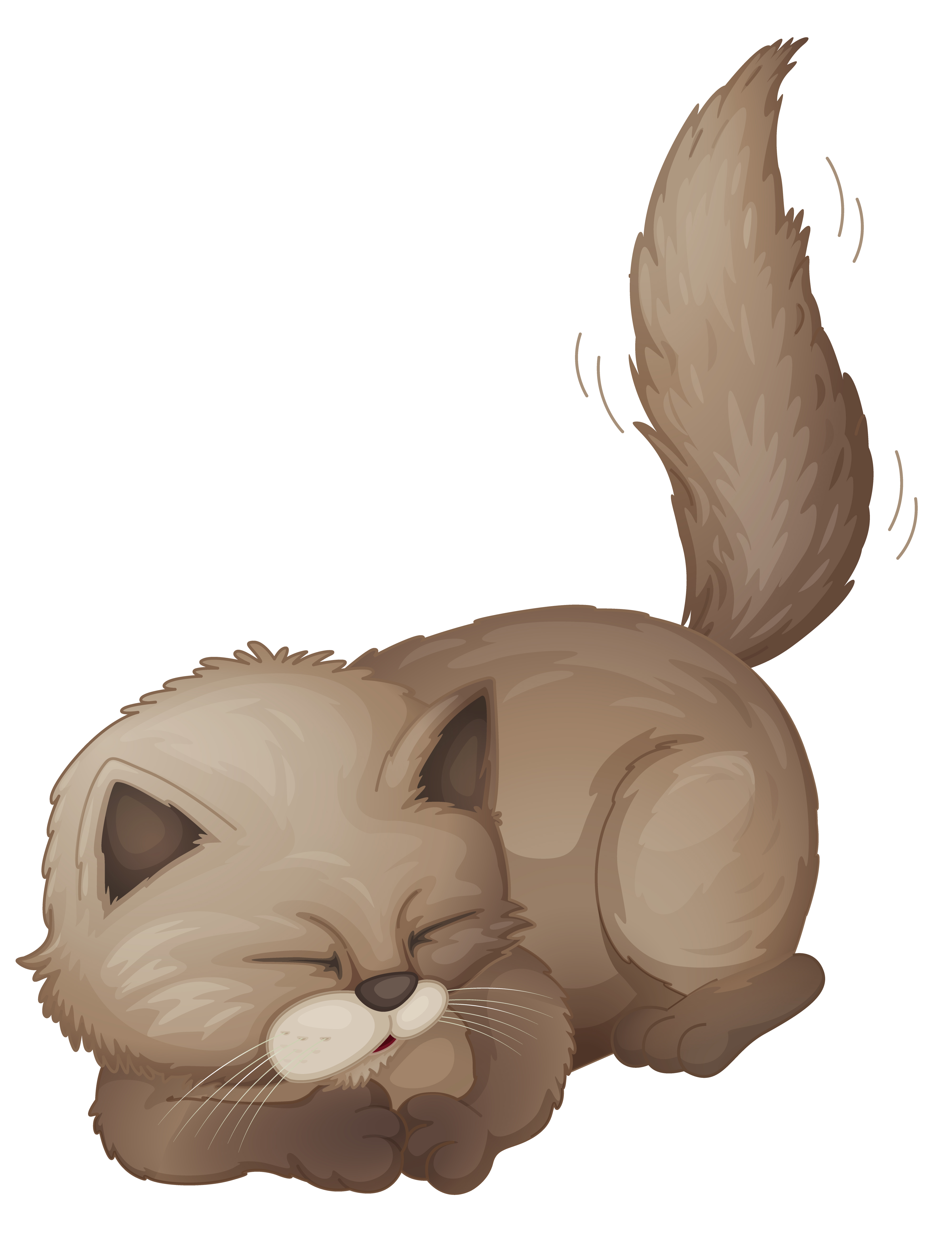 Sleeping Cat Free Vector Art - (2167 Free Downloads)