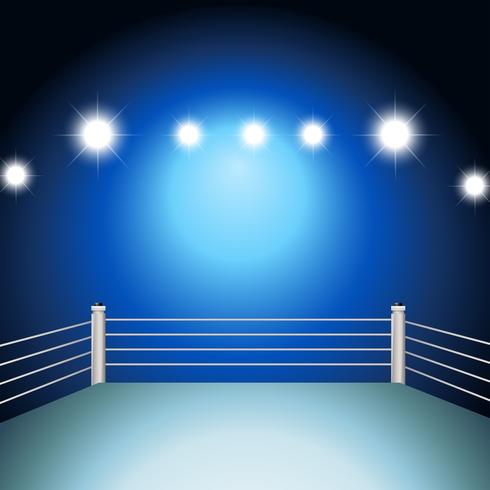 Boxing ring vector