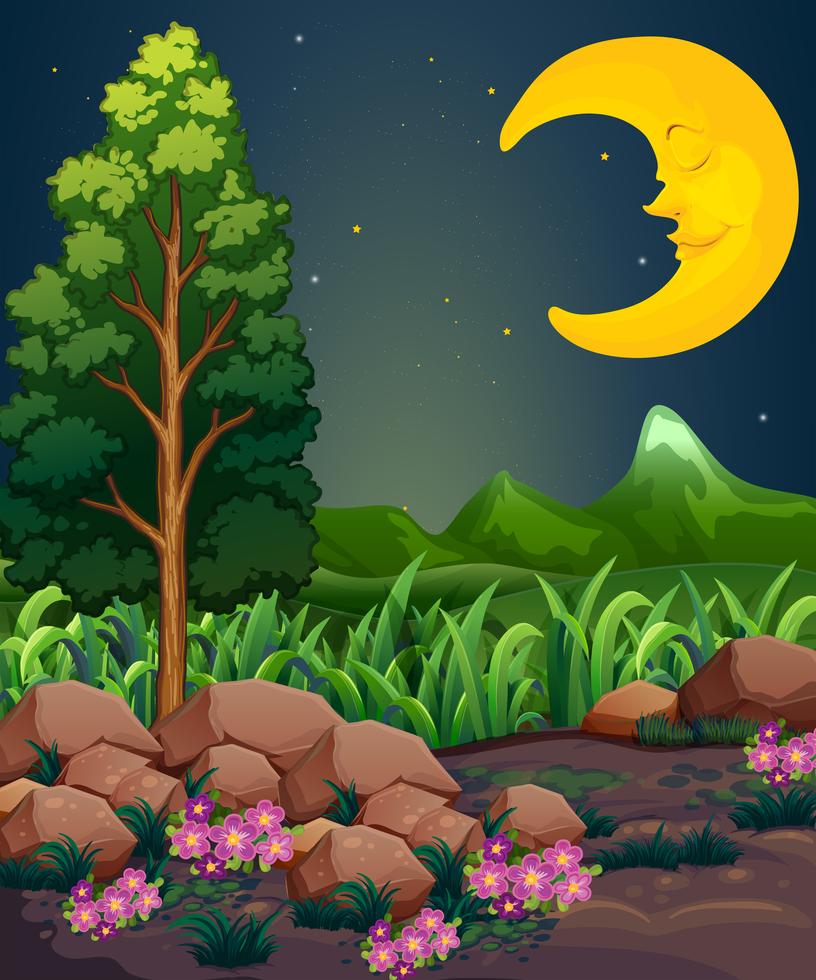 A Sleeping Moon 431701 Vector Art At Vecteezy A Sleeping Moon 431701 Vector Art At Vecteezy