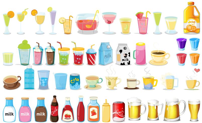 Drinks vector