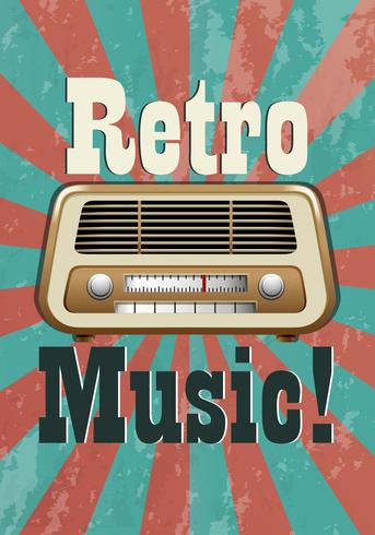 Retro music vector