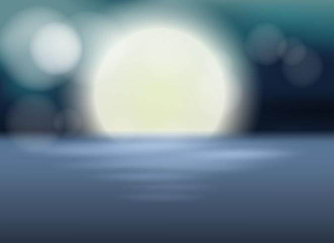 A blur ocean backgroud at night vector