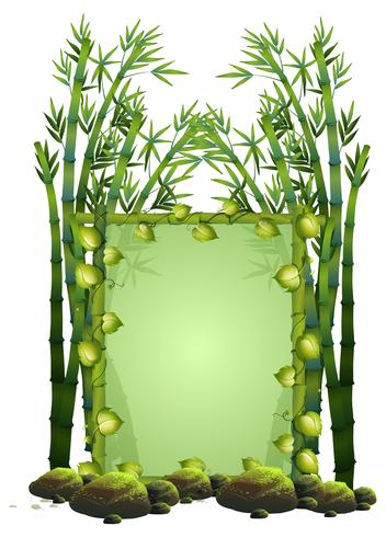 A Natural Bamboo Wooden Frame vector