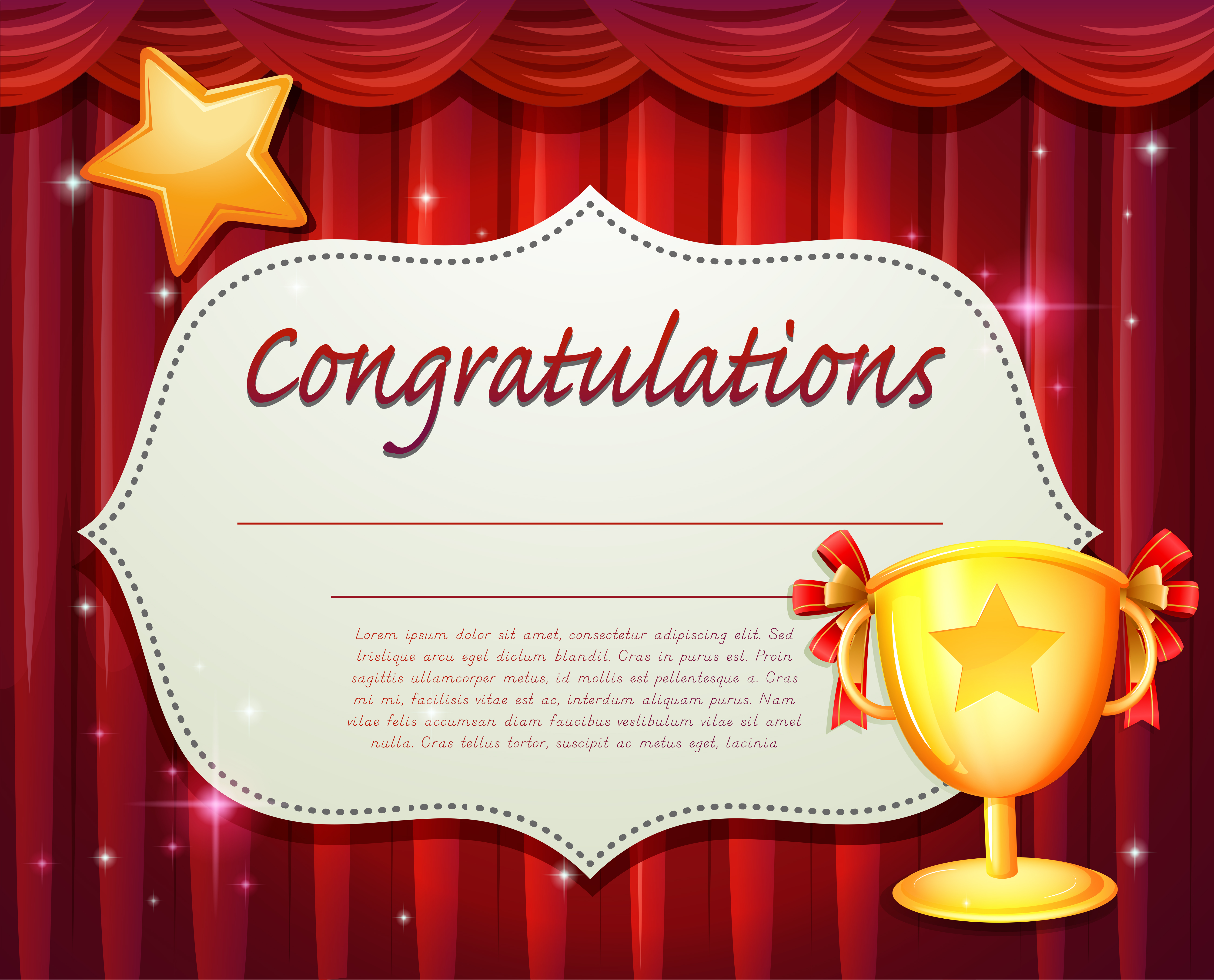 Congratulations Certificate Vector Art, Icons, and Graphics for Free