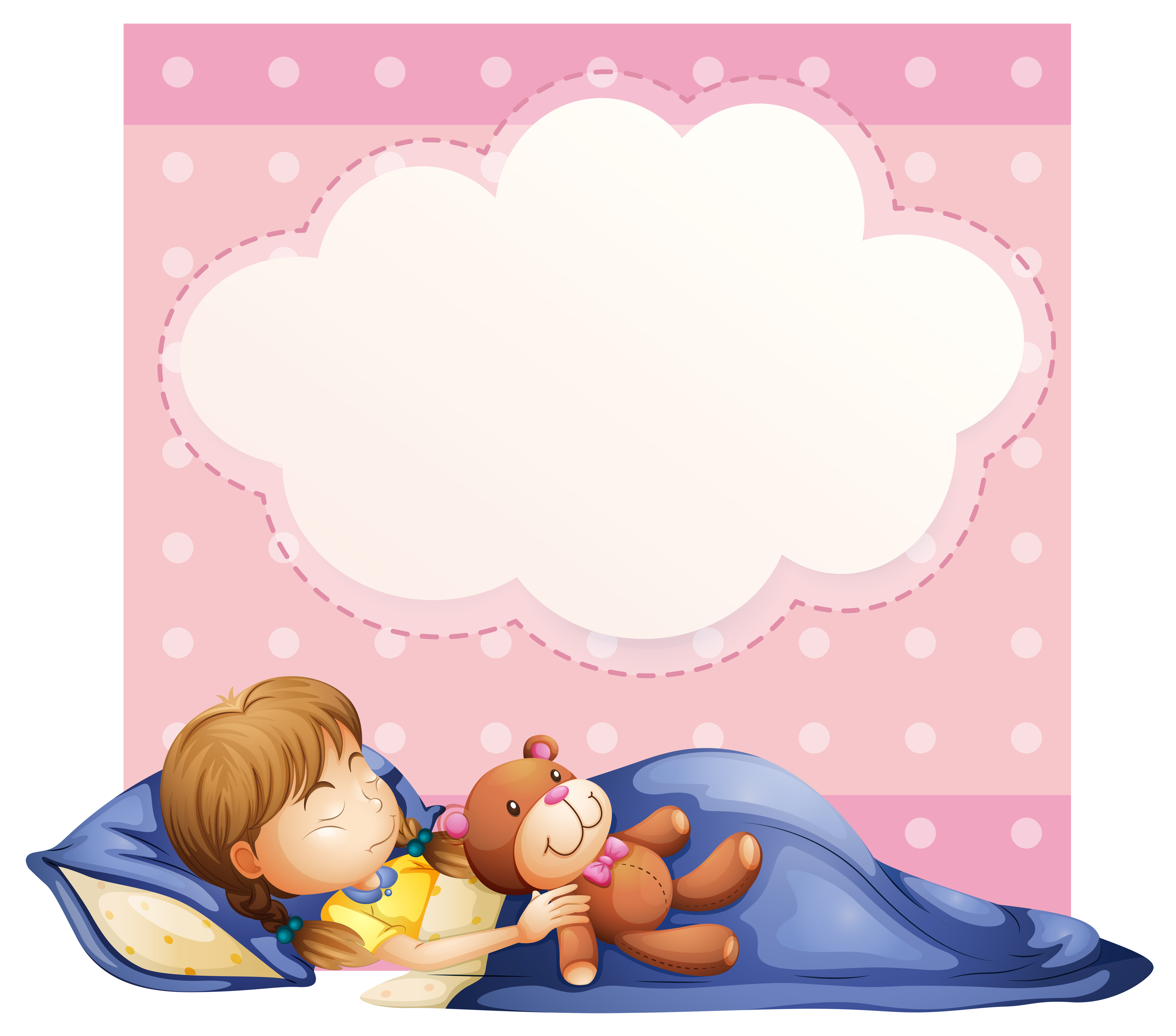 Girl Sleeping 432065 Vector Art At Vecteezy