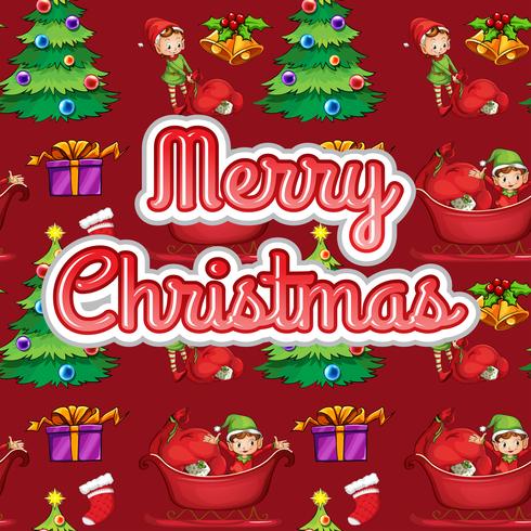 Christmas text vector