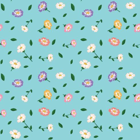 Beautiful flower seamless pattern vector