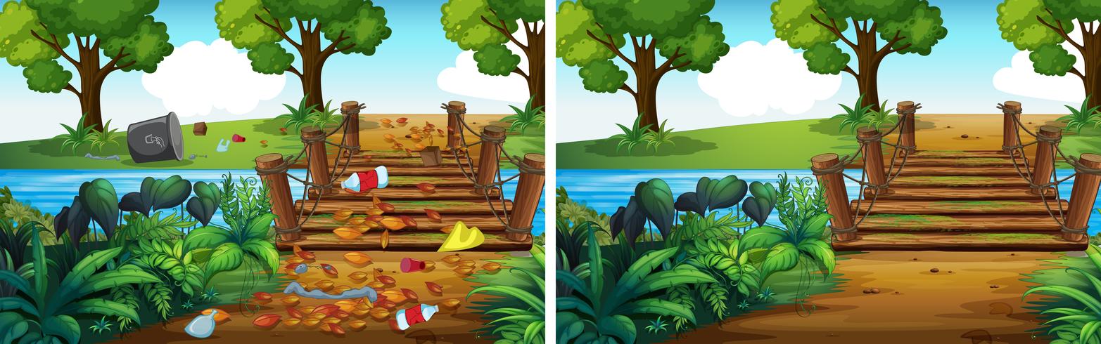 Comparison of Dirty and Clean Forest vector