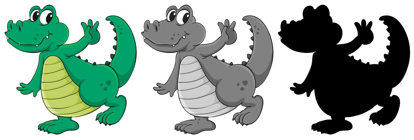 Set of crocodile character vector