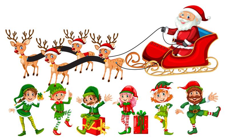 A set of chrismas character vector