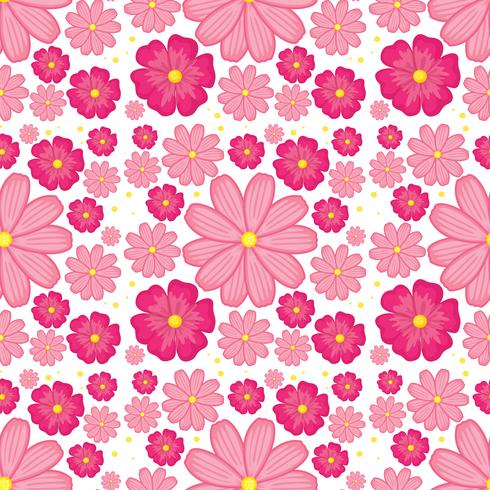 Fondo transparente flor rosa vector