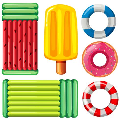 A set of pool floats vector