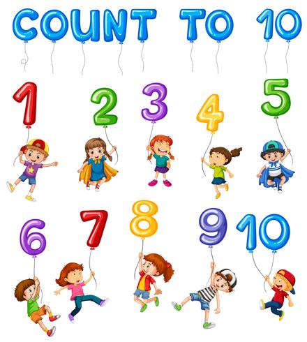 Mathematics Card Couting Number Chapter vector