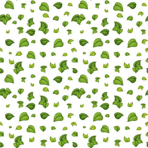 Green leaf seamless pattern vector