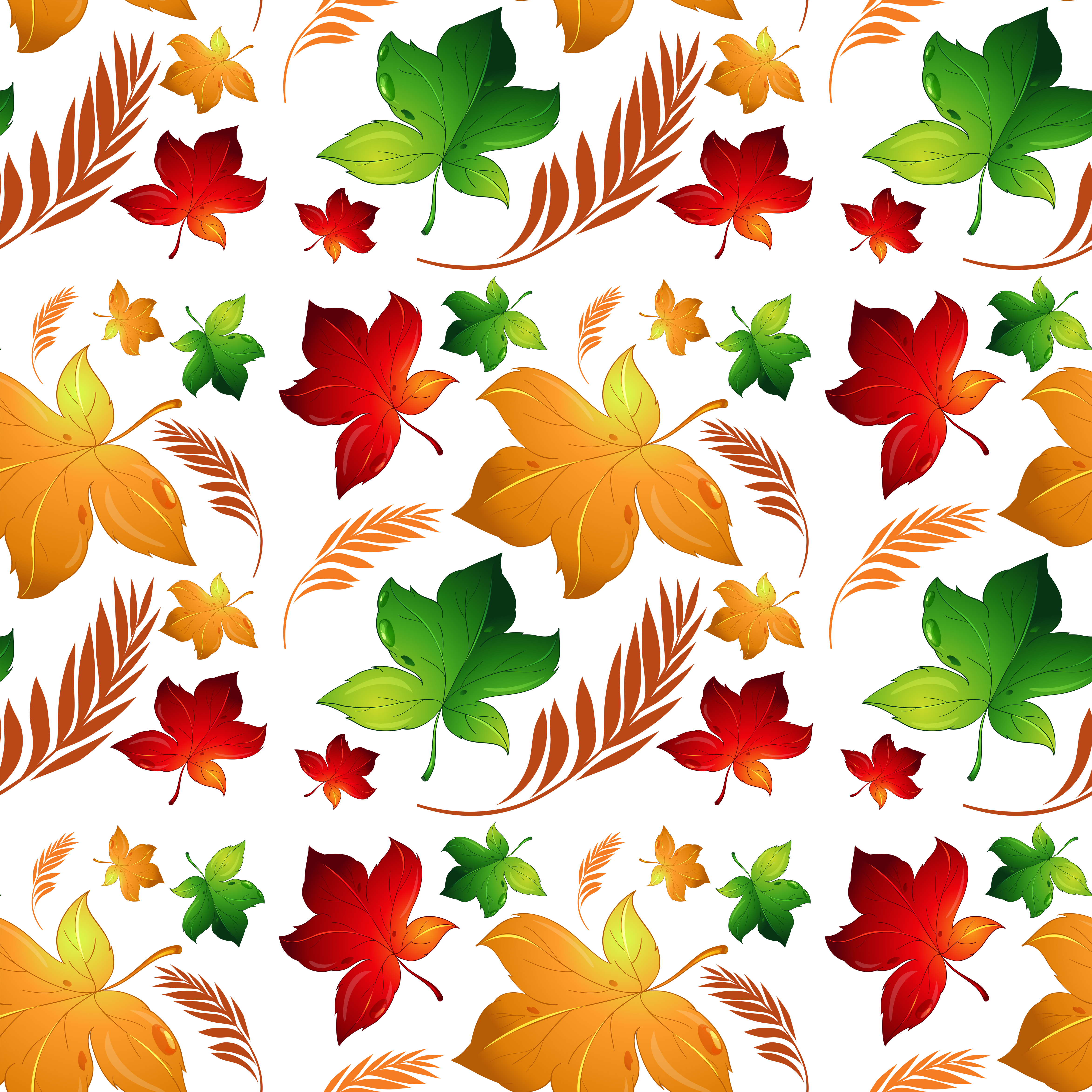 Autumn leaf seamless background 432905 Vector Art at Vecteezy