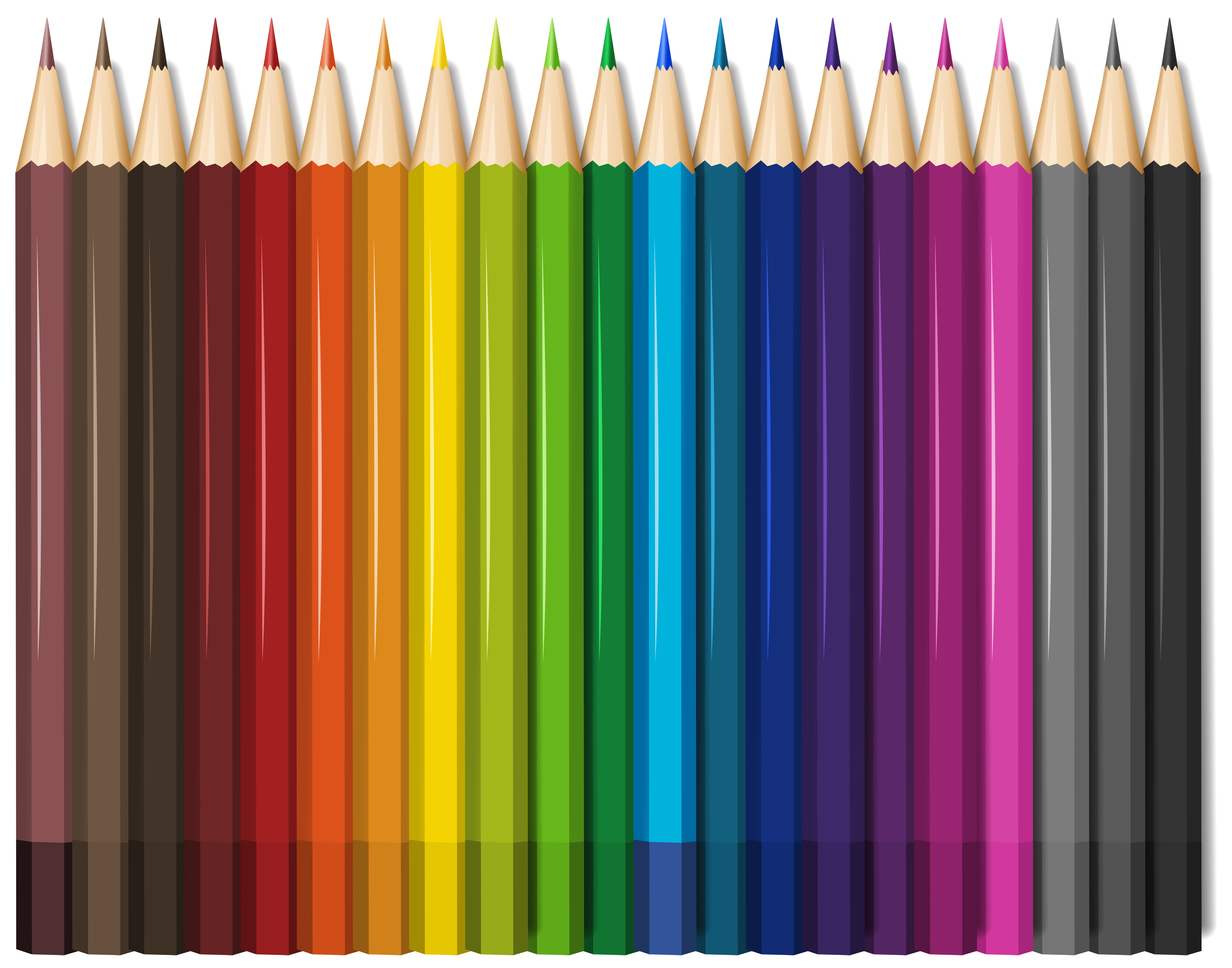 Color pencils in twenty one colors 433079 - Download Free ...