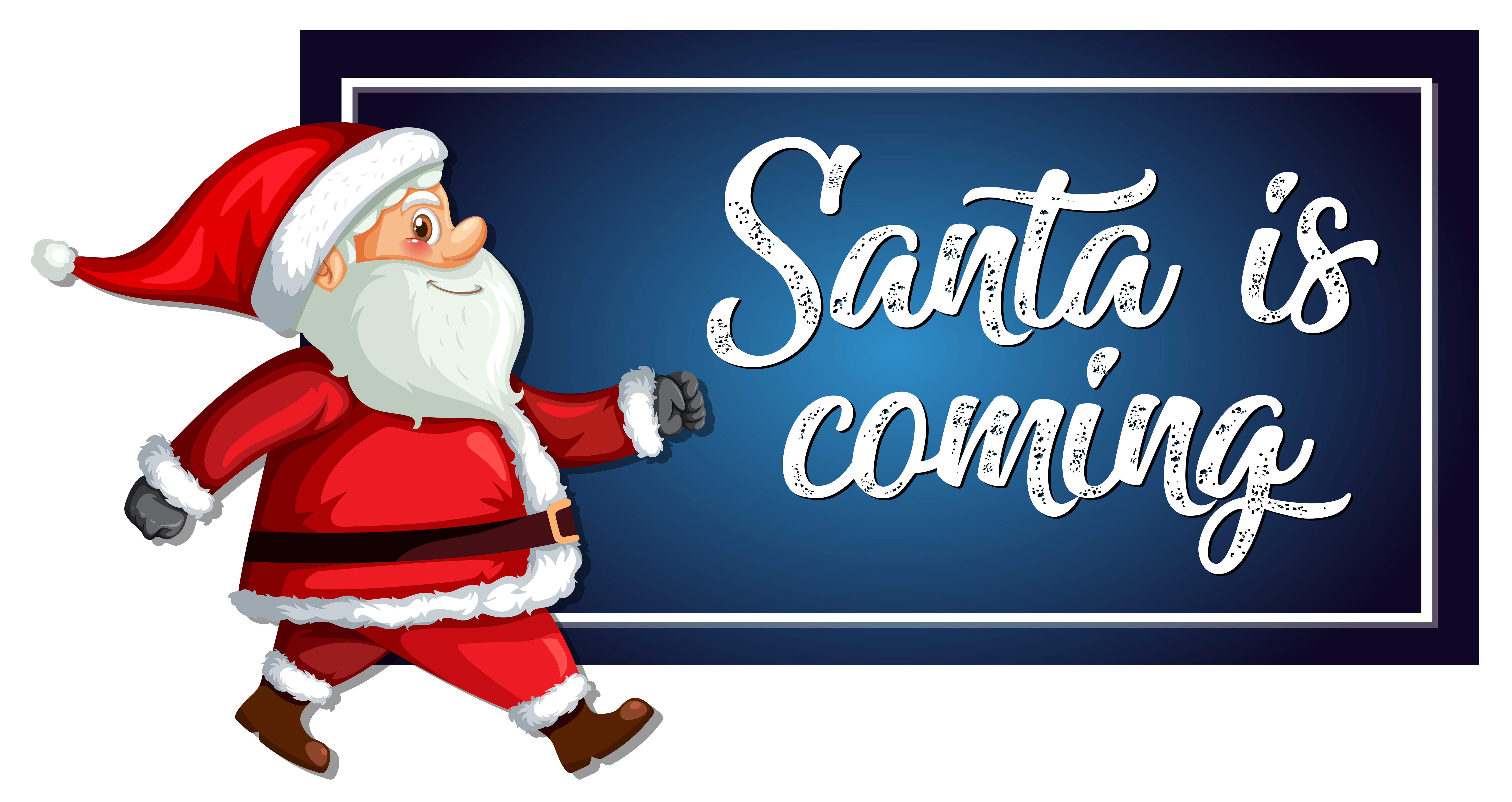 Santa Is Coming Template 433113 Vector Art At Vecteezy 