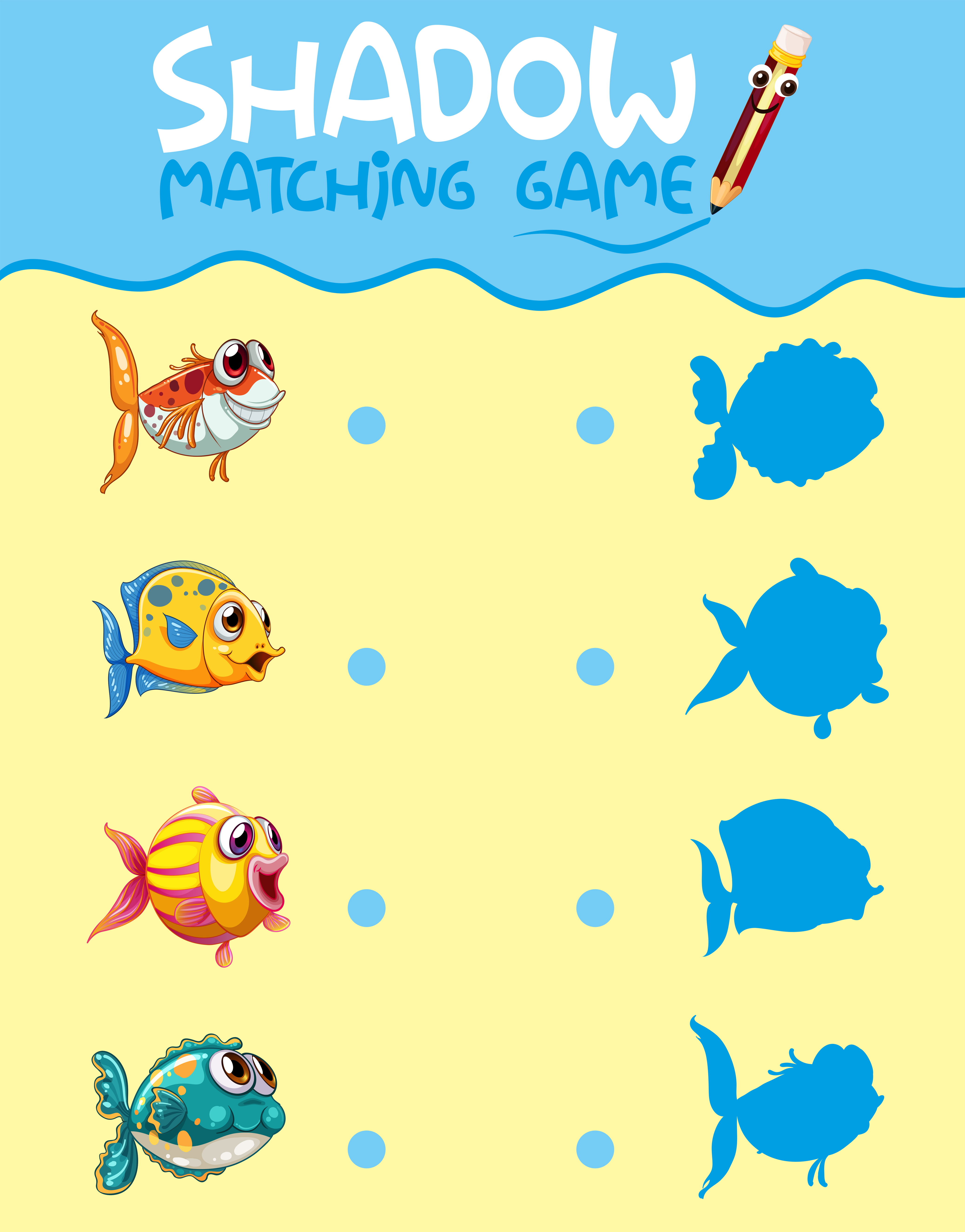 Template For Matching Game