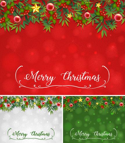 Background template with christmas theme vector