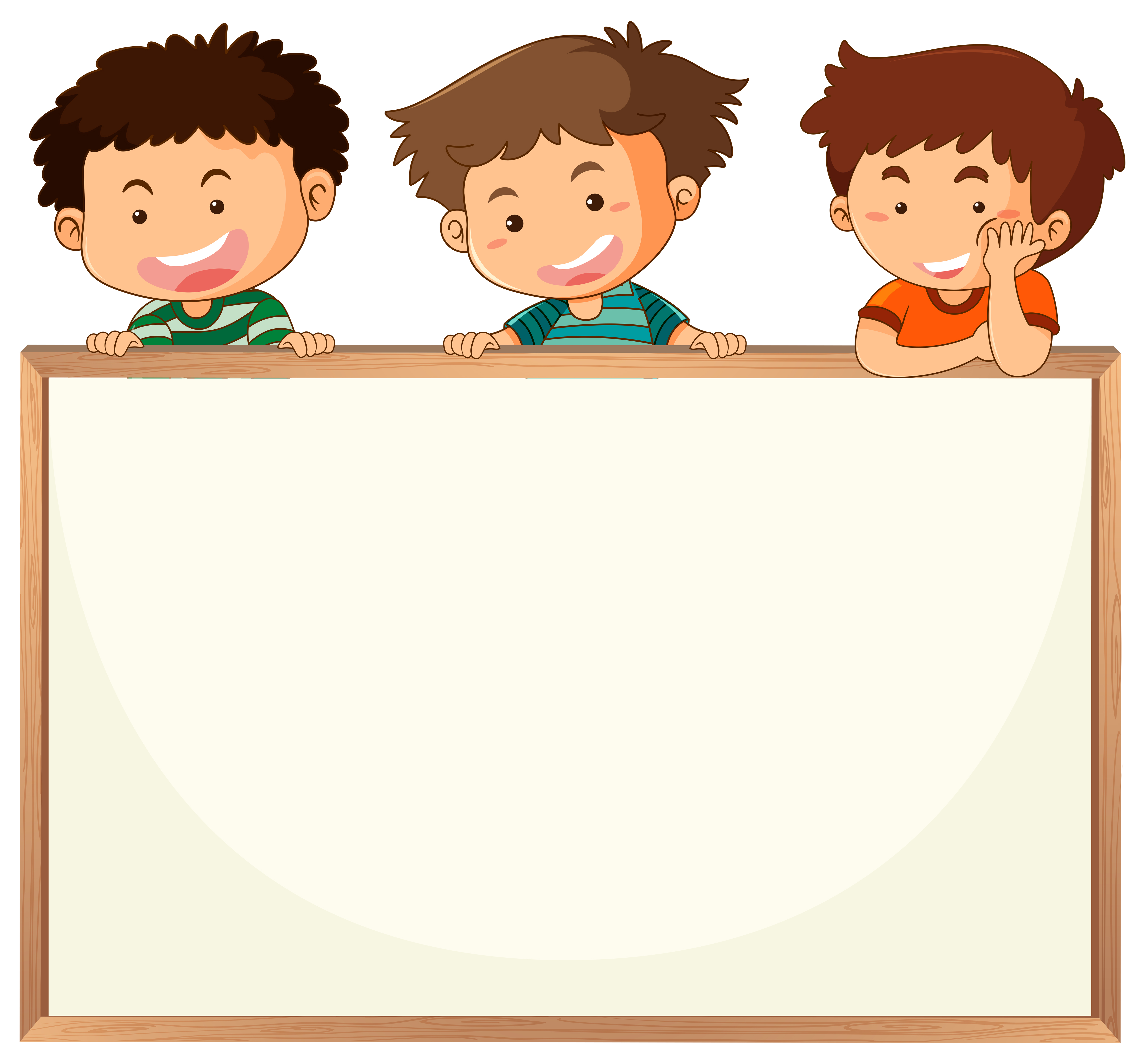 Niños Pequeños En La Pizarra En El Aula, Marco Con Un Espacio De Copia  Ilustraciones svg, vectoriales, clip art vectorizado libre de derechos.  Image 37393513