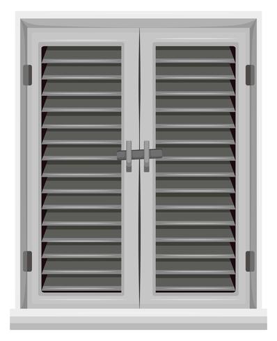 Ventana en color gris. vector