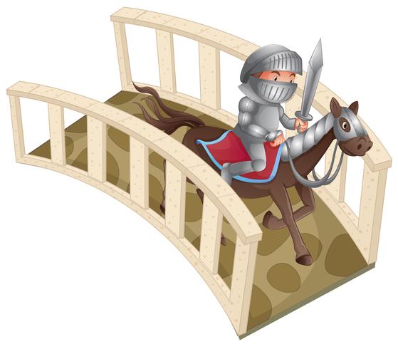 Knight and bridge vector
