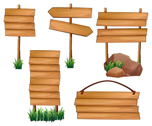 Different design of boards vector