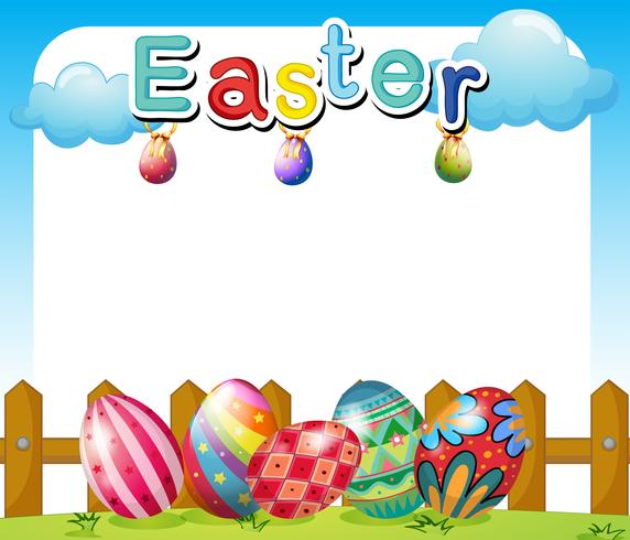 An Easter Sunday template vector