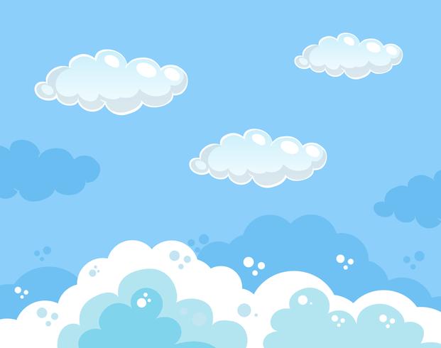 Beautiful Clear Blue Sky Background vector