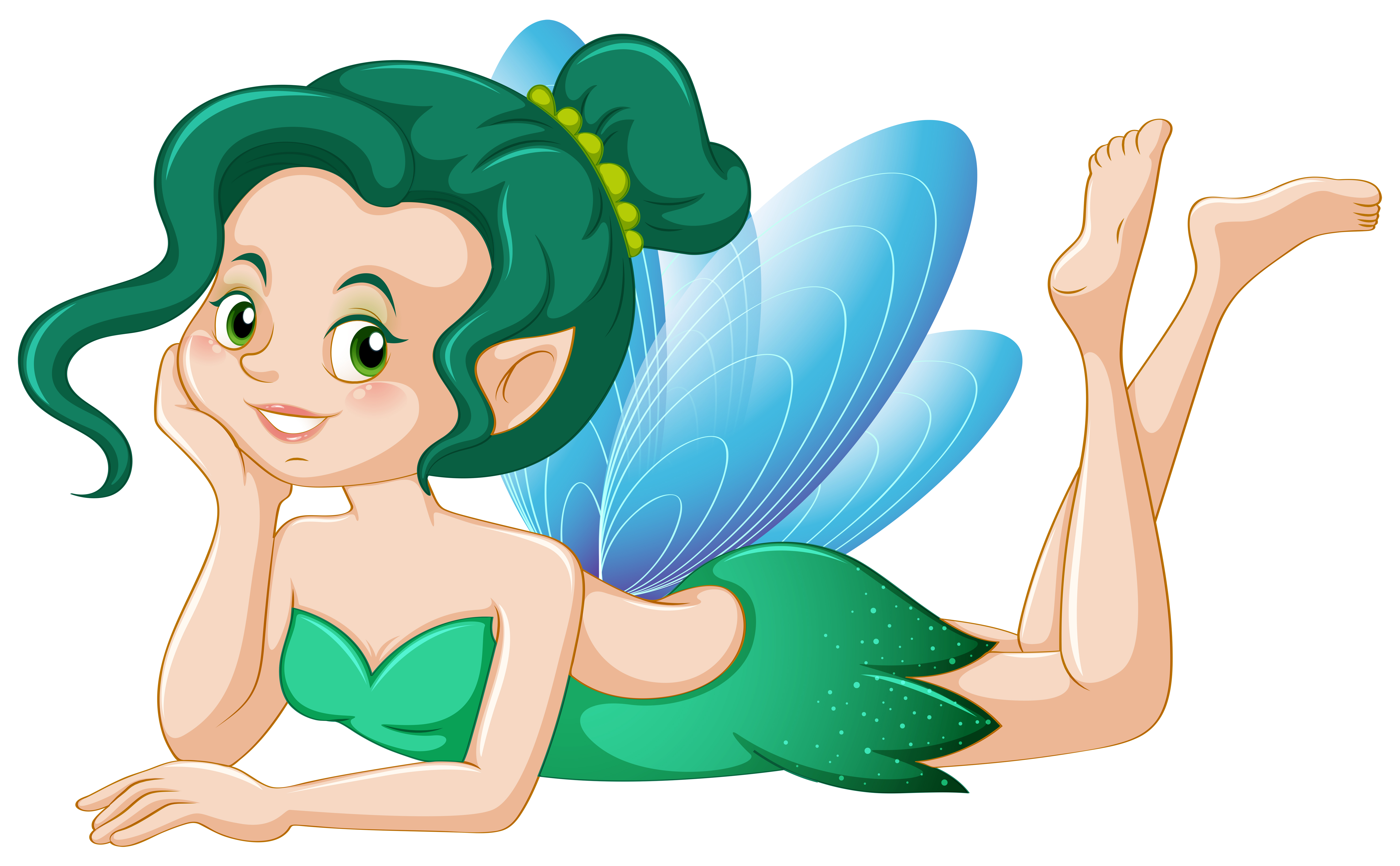 Cute fairy in green costume 433750 Vector Art at Vecteezy