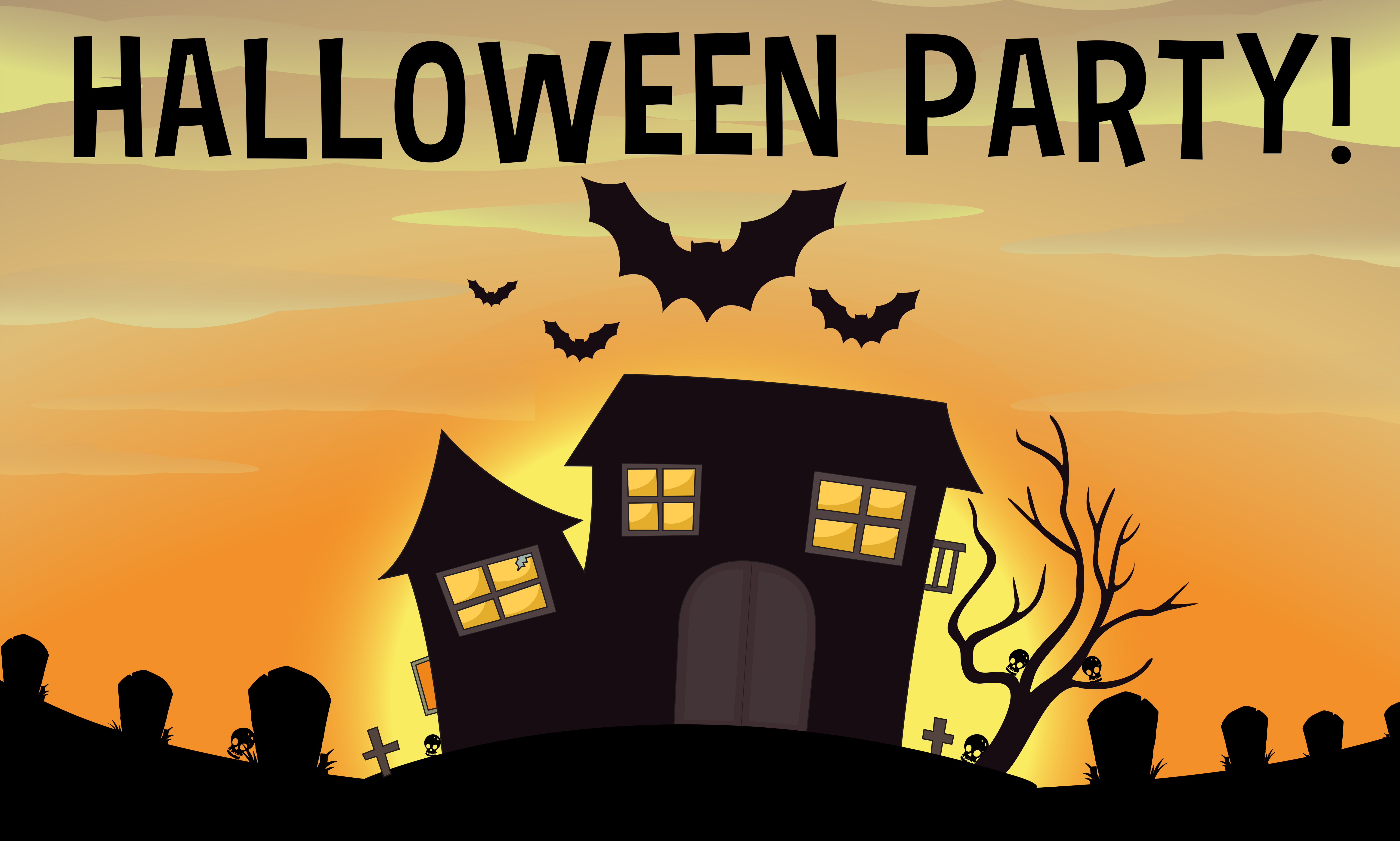 Poster of halloween party - Download Free Vectors, Clipart ...