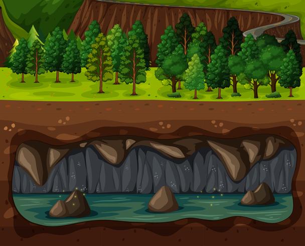 A Vector of Land and Underground 