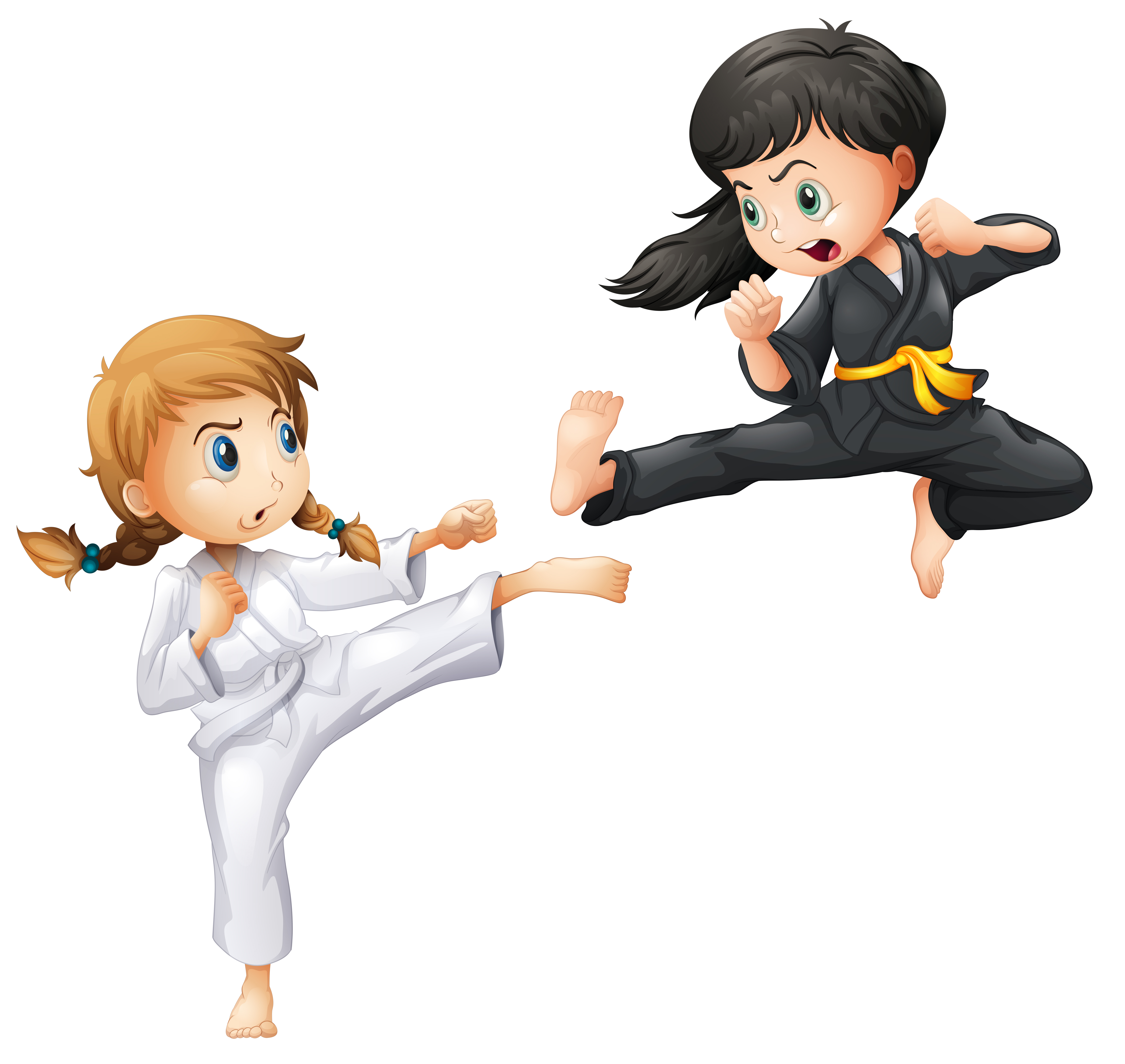 Karate Girl Vector Art, Icons, and Graphics for Free Download