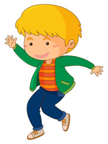 Boy with happy smile vector