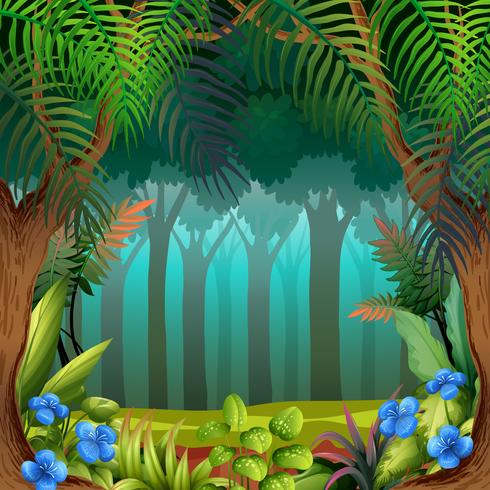 A nature theme template vector