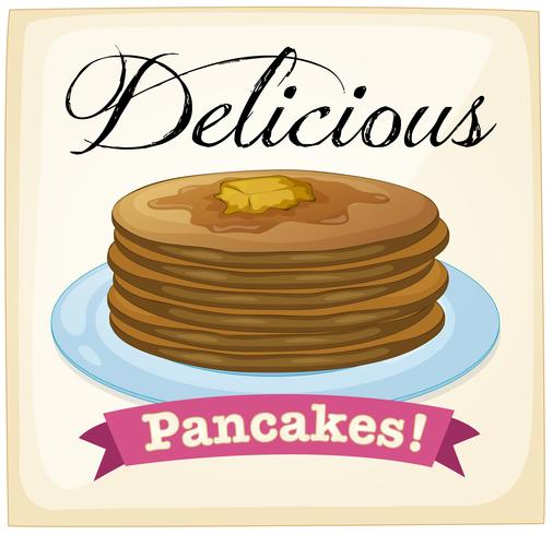 Pancakes poster vector