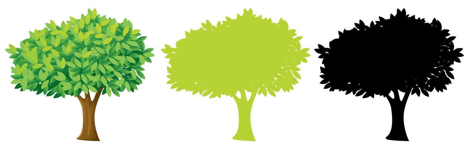 Set of tree design vector