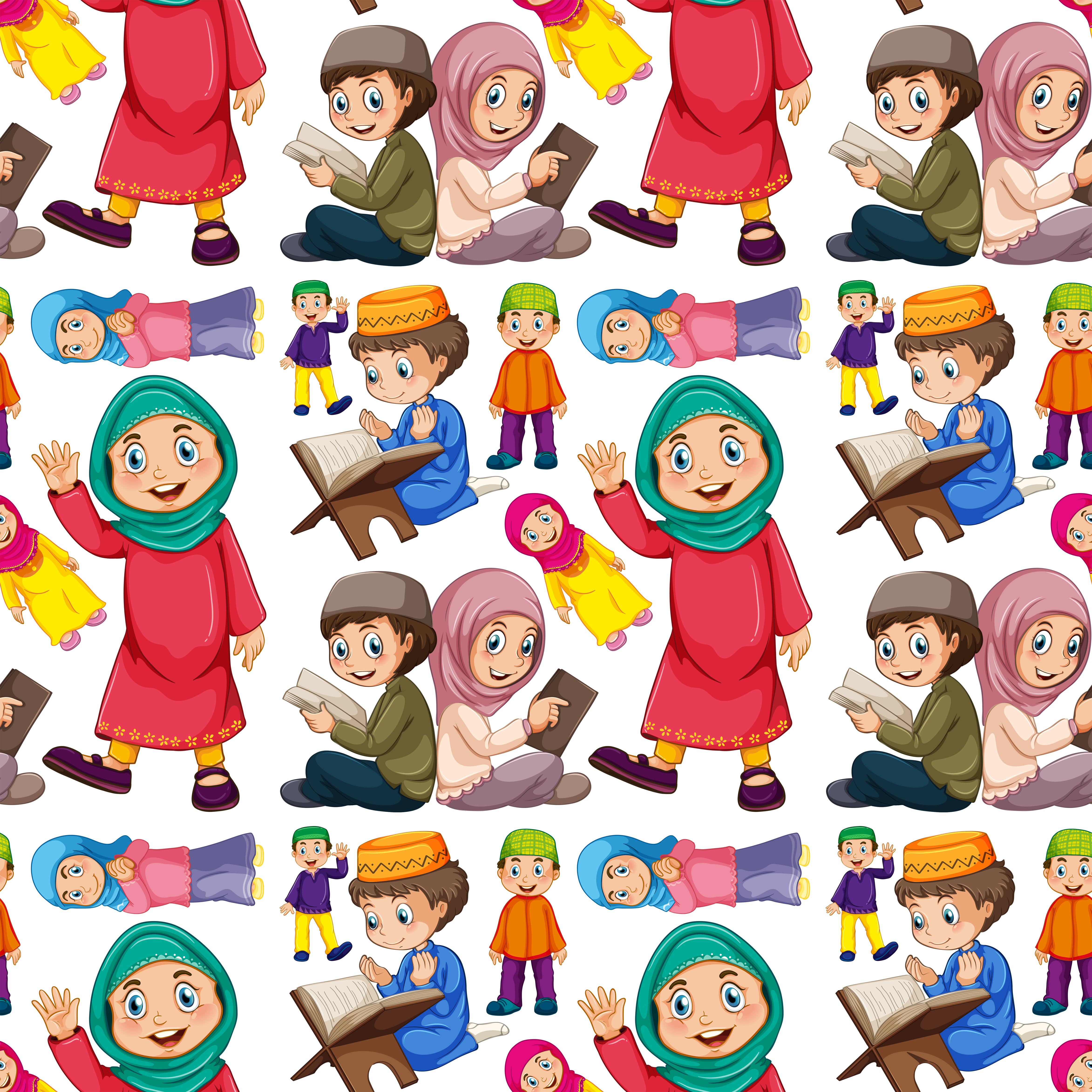 434027 Seamless Muslim