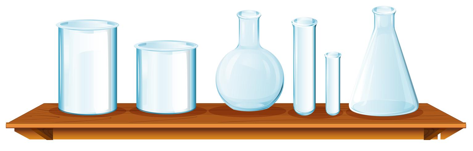 Science equipments vector